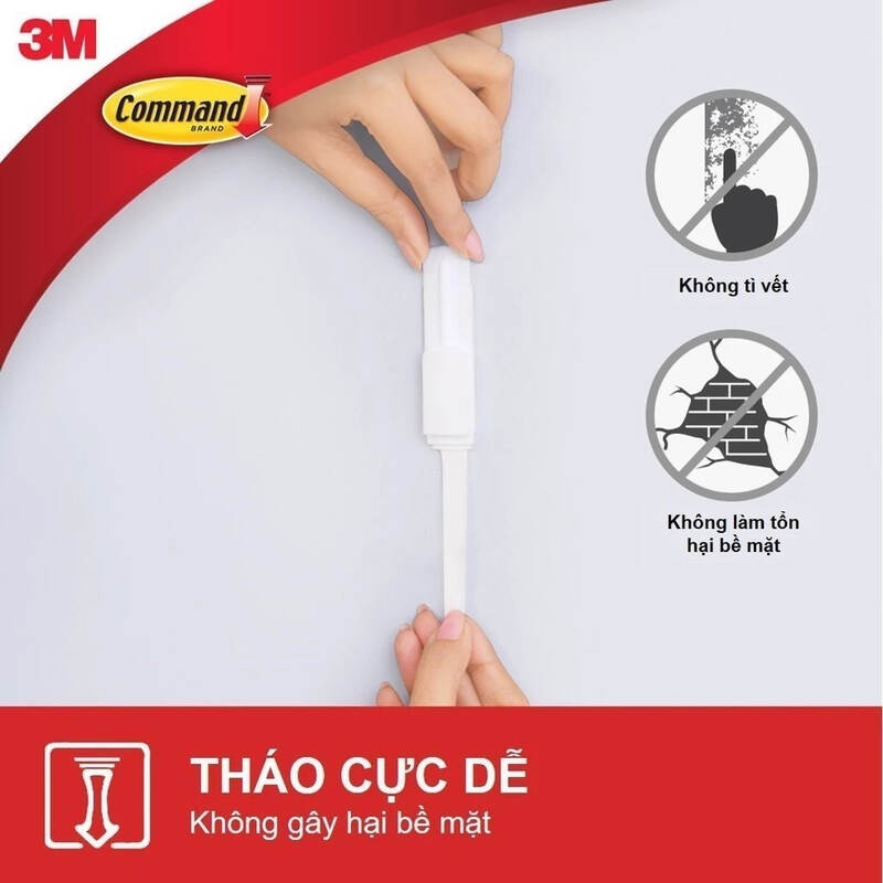 Móc dán tường kiểu vuông Command™ 17003ANZ - Chịu lực 2.2 kg - 1 cái/vỉ, , large image number null